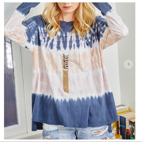 ✨LAST ONES✨100% cotton Hand Tie Dye Tunic Top - Picture 2 of 4